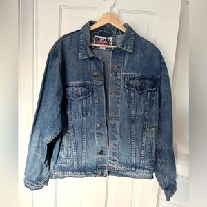 Vintage 90’s Britannia Thick Blue Denim Unisex Jacket